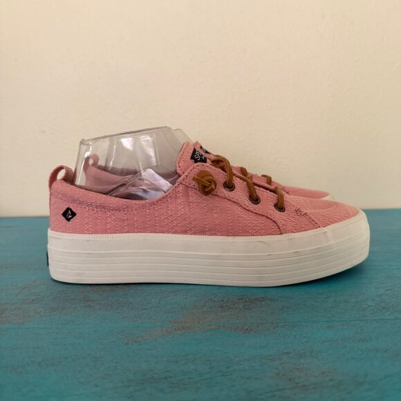 Sperry Women's Crest Vibe Platform Sneaker Pink Size 7.5 - Picture 1 of 10